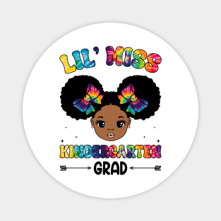 Little Miss Kindergarten Grad 2024 Graduation Gift For Girl Kids Magnet
